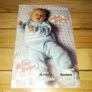 Vintage! Baby, Baby Baby Clothes Knit and Crochet (Beehive Patons #612, 1988)